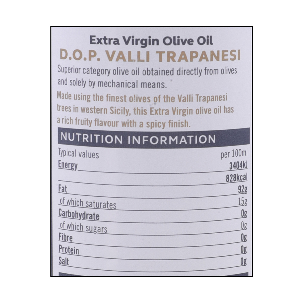 Supervalu Signature Tastes Sicilian Extra Virgin Olive Oil 500ml right side image