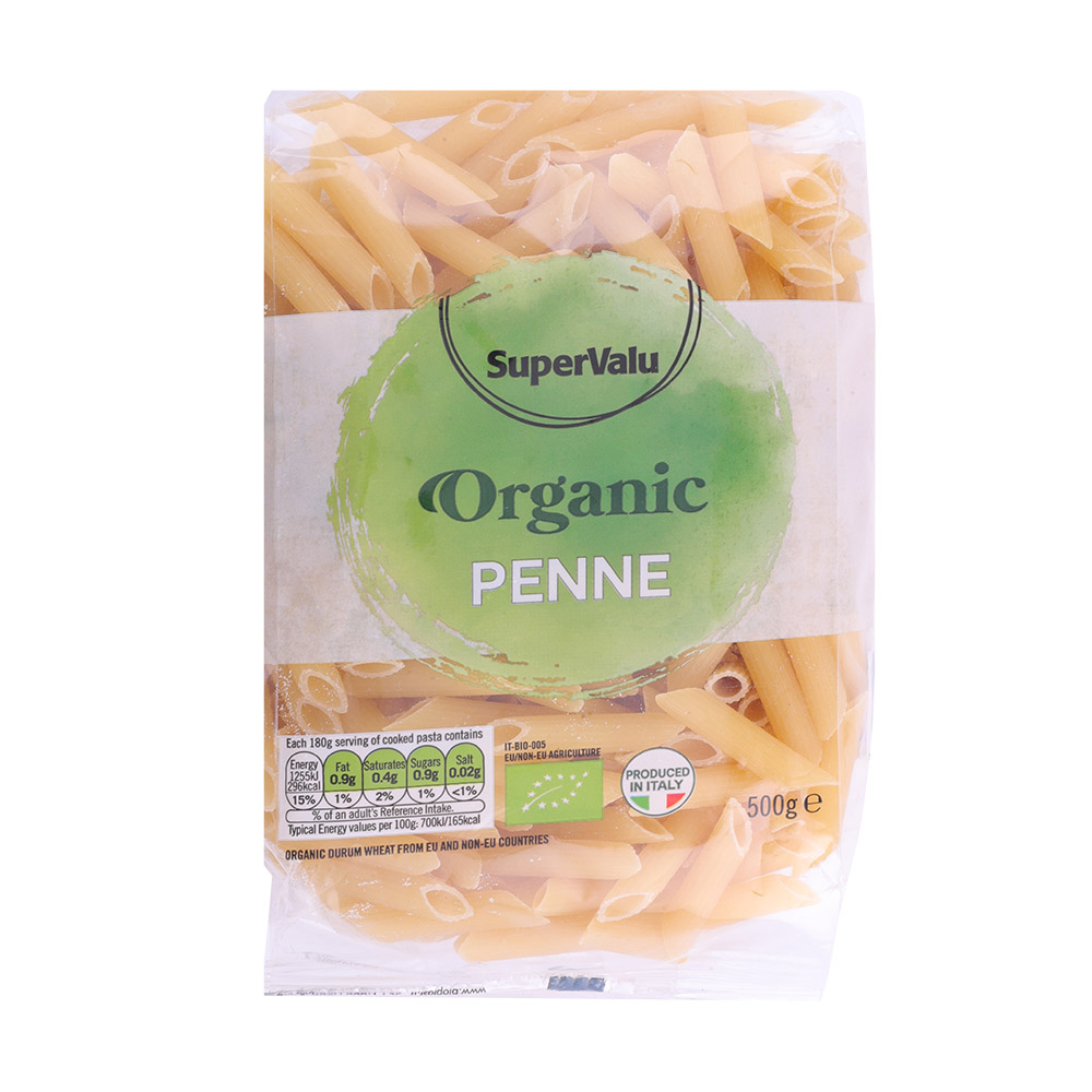 SuperValu Organic Penne Pasta 500g 