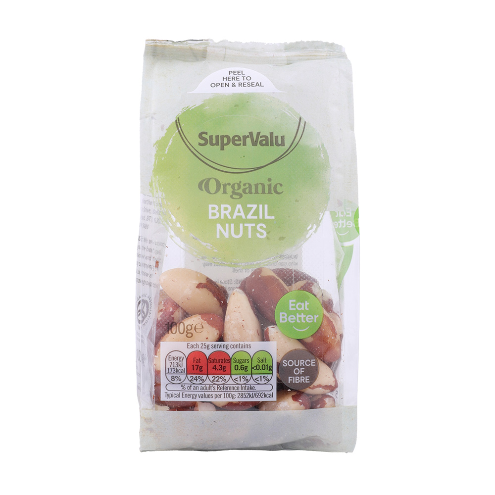 SuperValu Organic Brazil Nuts 100g