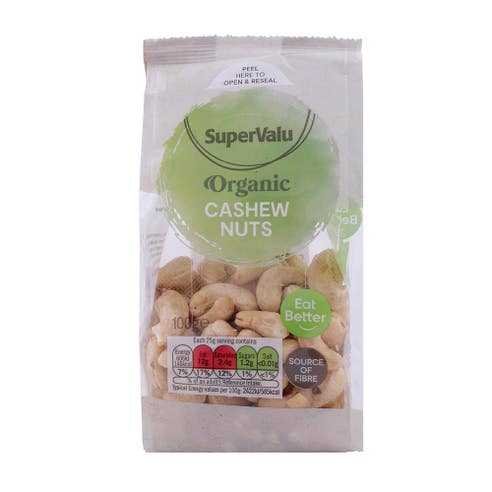 Supervalu Organic Cashew Nuts 100g 