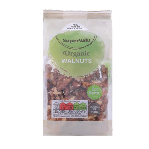 Supervalu Organic Walnuts 100g 