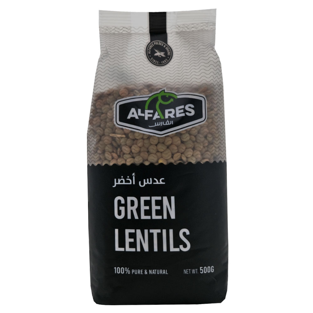 Alfares Green Lentils 500g