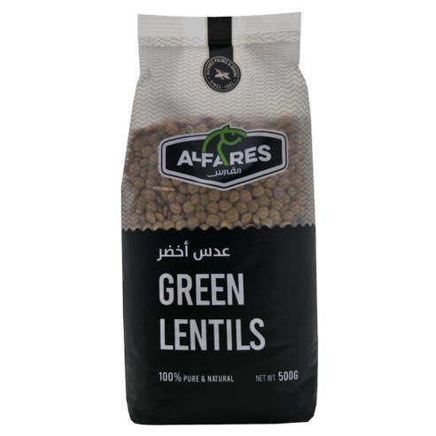 Alfares Green Lentils 500g 