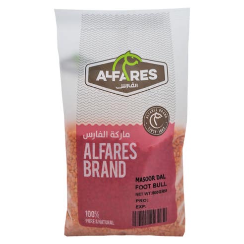 Alfares Masoor Dal Foot Bull 500g 