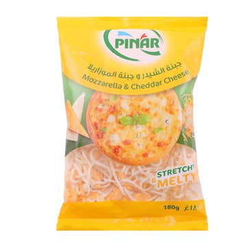 Pinar Shredded Mozzarella & Cheddar Cheese 180g 