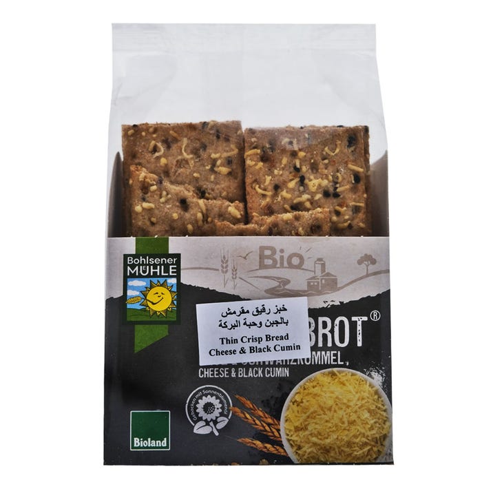 Bohlsener Muhle Thin Crisp Bread Cheese & Black Cumin 200g