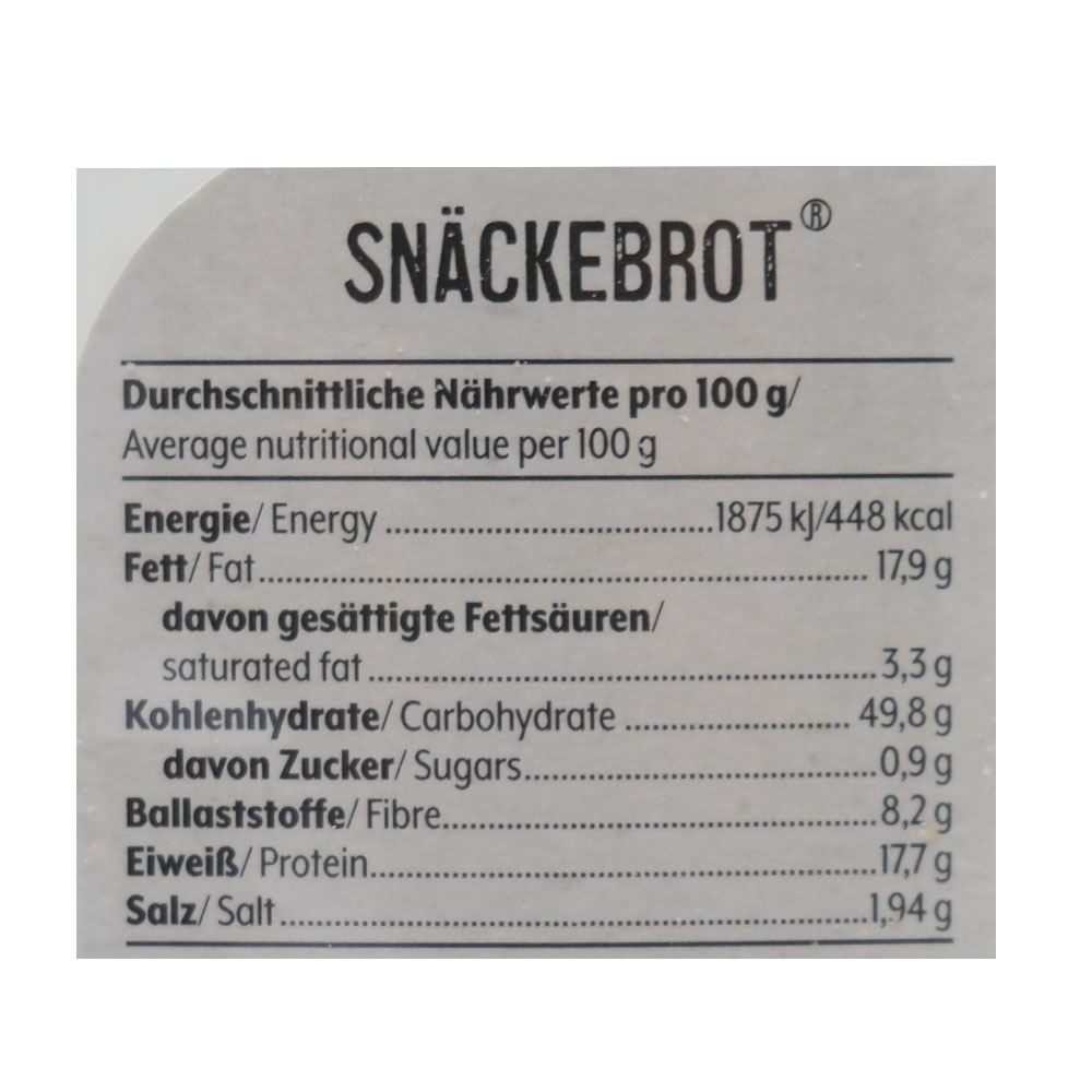 Bohlsener Muhle Thin Crisp Bread Cheese & Black Cumin 200g left side image