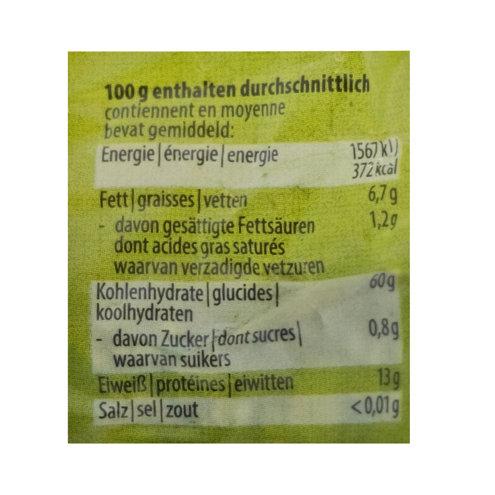 Green Organics Large Oat Flakes 500g right side image