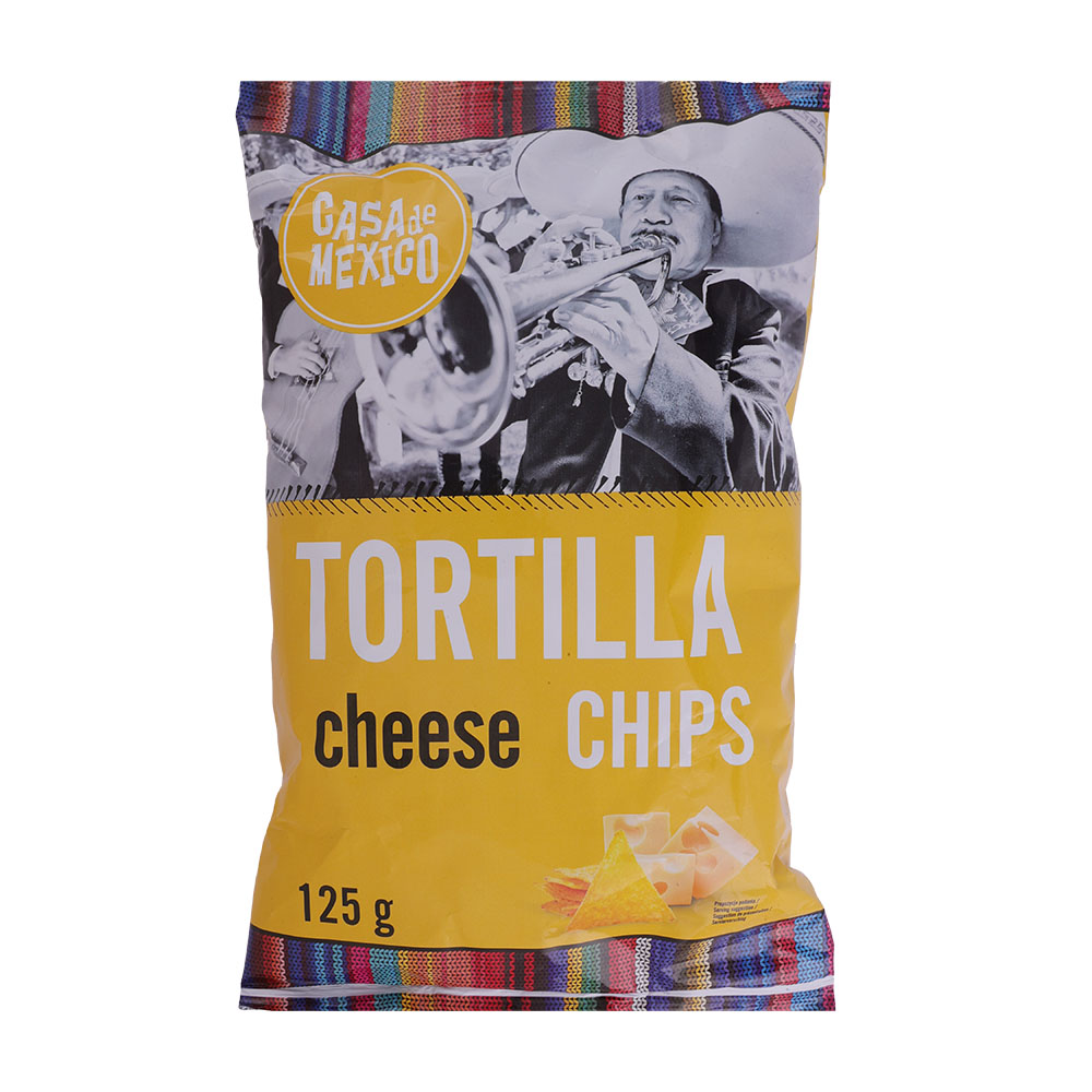 Casa De Mexico Tortilla Chips Cheese 125g
