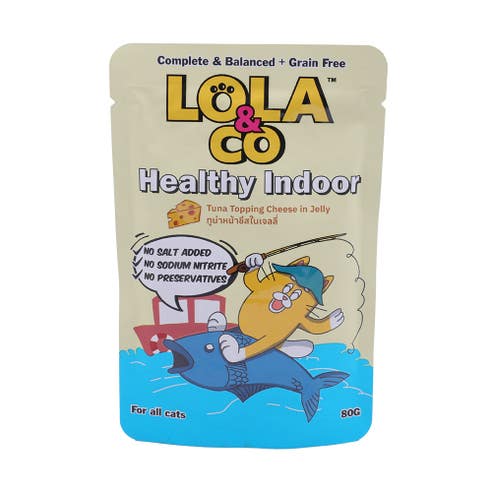 Lola & Co Healthy Indoor Tuna Topping Cheese in Jelly 80g 