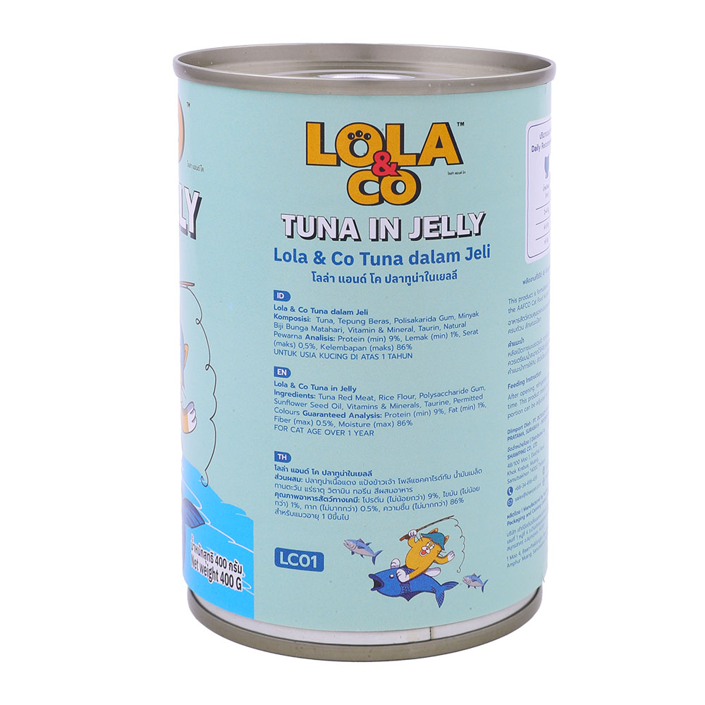 Lola & Co Tuna in Jelly 400g back image