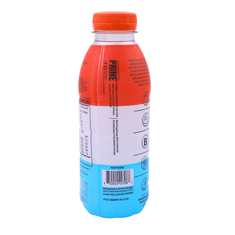 Prime Hydration Ice Pop Drink 500ml back image