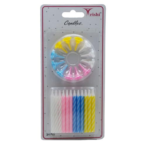 Trishi Assorted Candles [24 Pieces] 