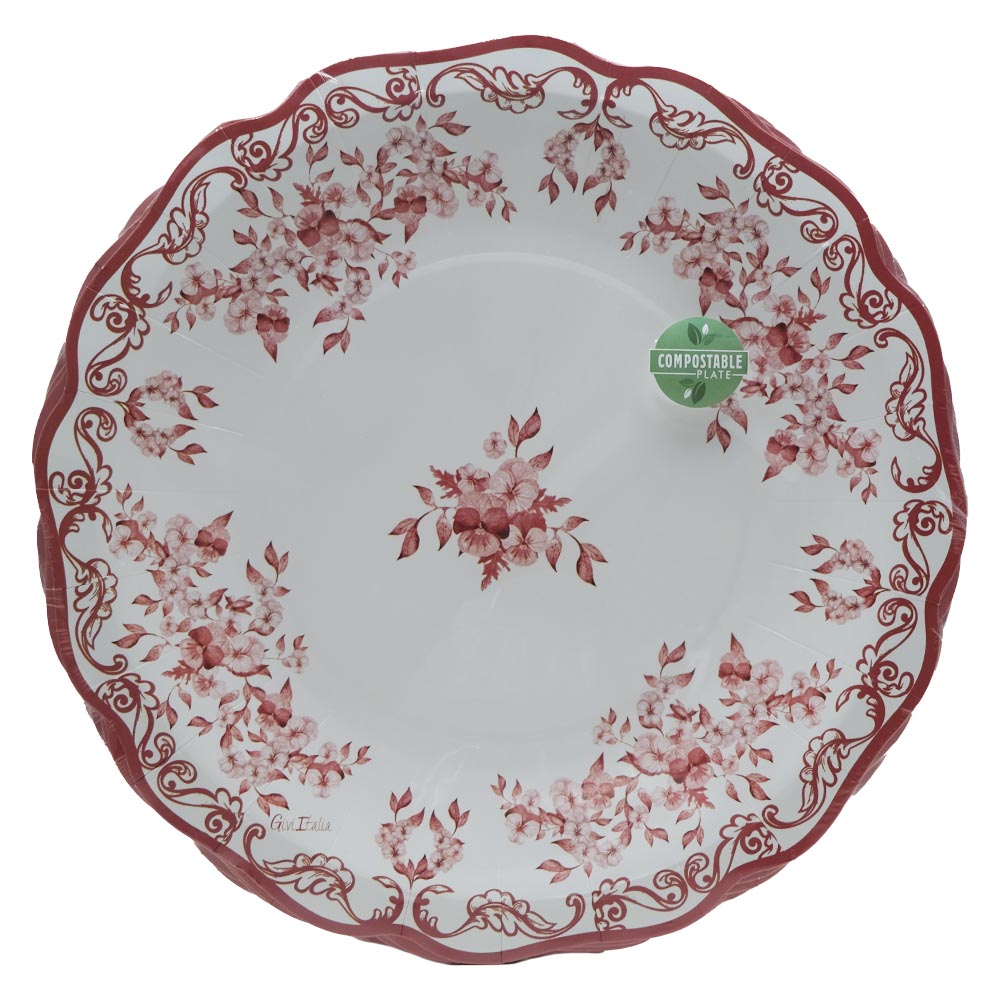 Assorted Compostable Paper Plates [10 Pieces] back image