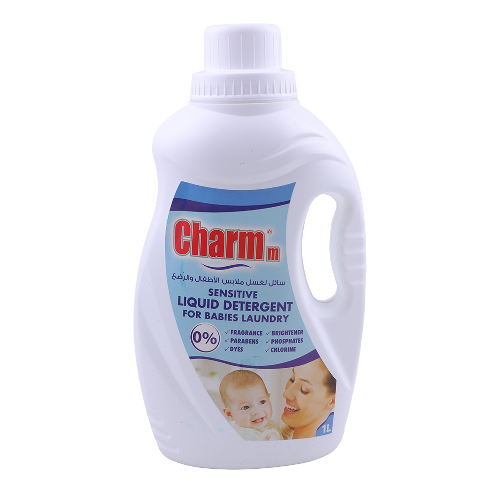 Charm M Sensitive Liquid Detergent for Babies Laundry 1L