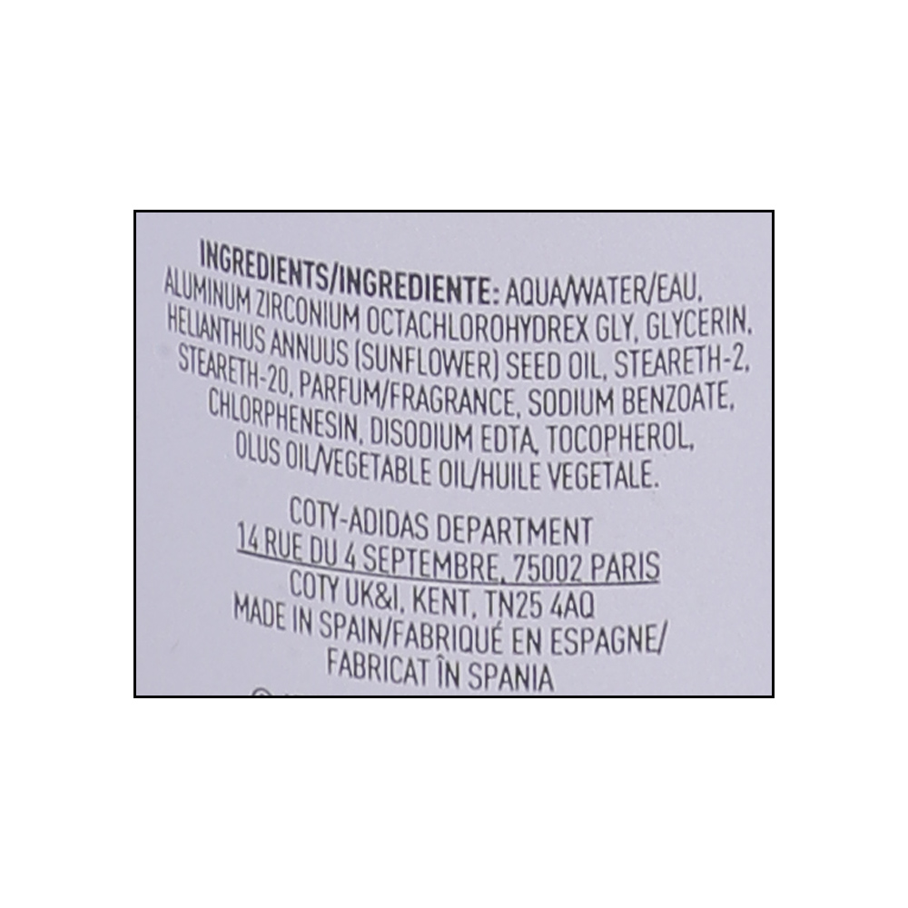 Adidas Pro Invisible Antiperspirant Roll On 50ml right side image