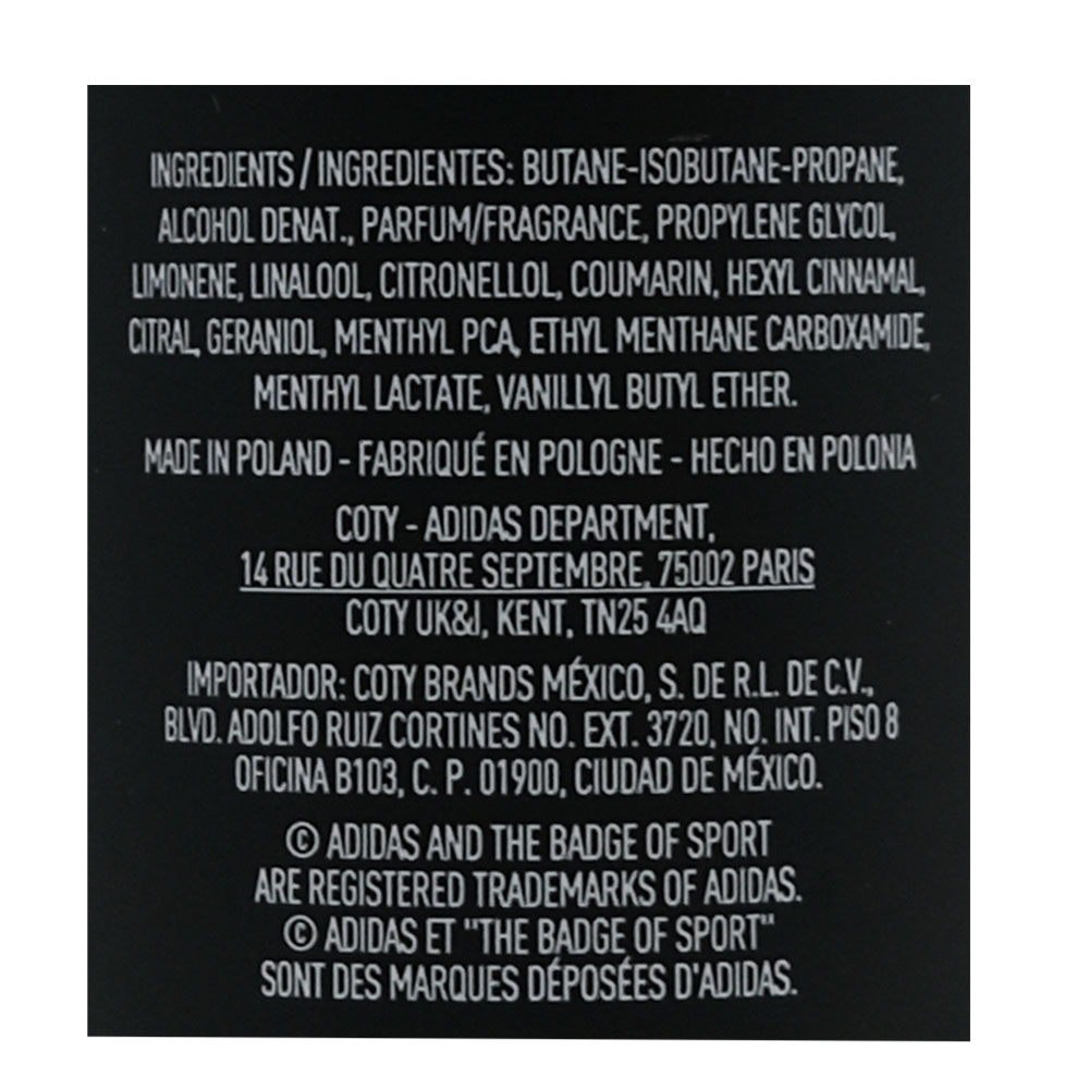 Adidas Ice Dive Deo Body Spray 150ml back image