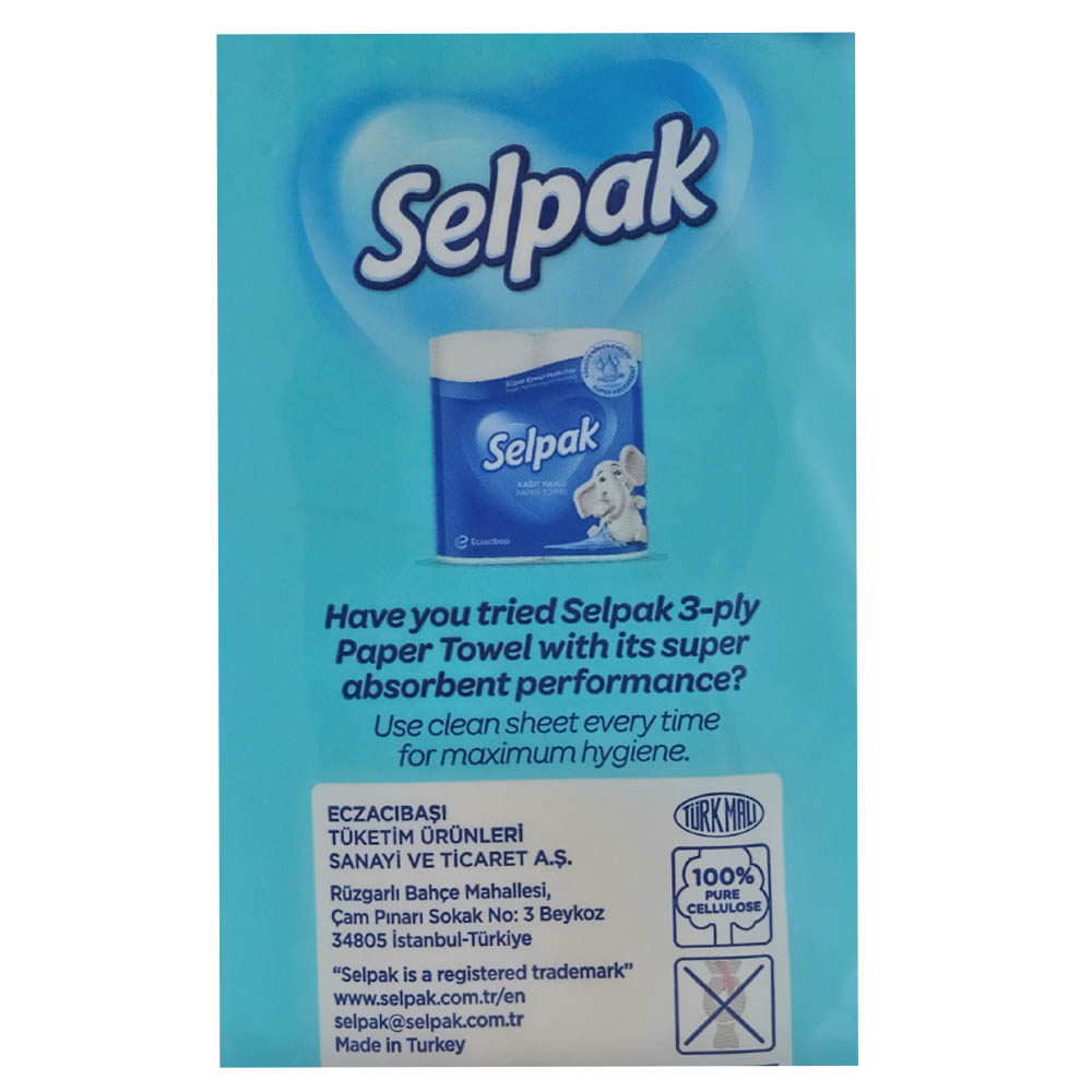 Selpak Extra Strong Comfort Paper Towel [2 Pieces] right side image