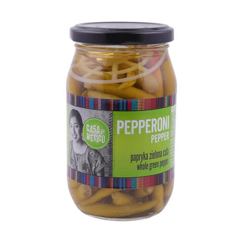 Casa De Mexico Green Pepperoni Pepper Whole 325g 
