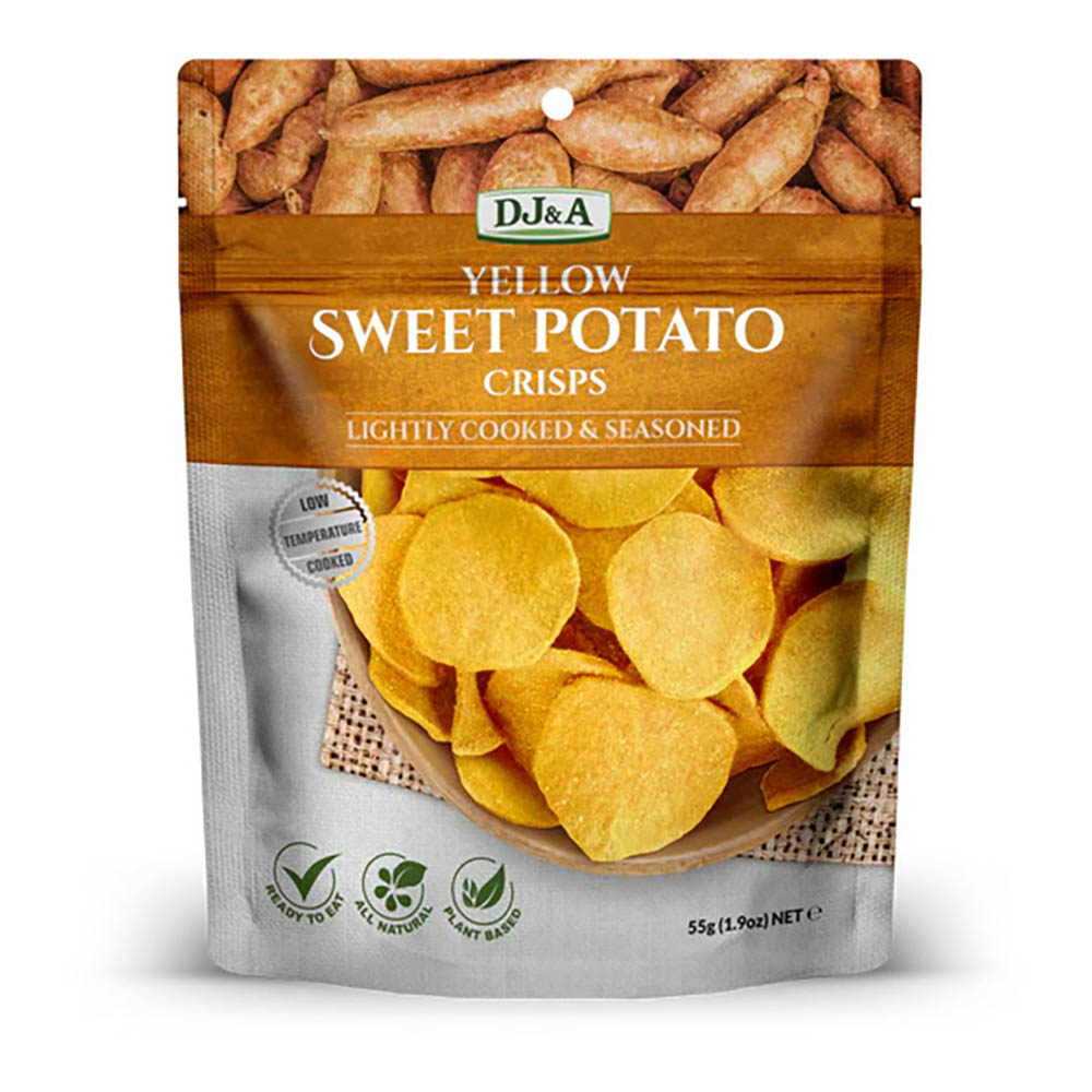 DJ&A Yellow Sweet Potato Crisps 55g