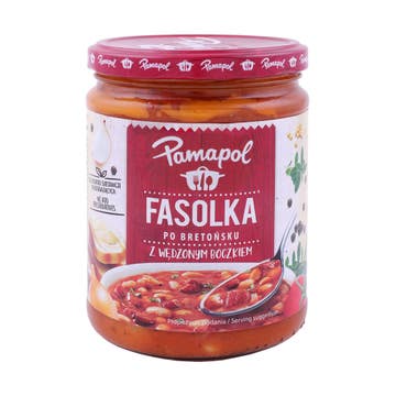 Pamapol Baked Beans With Smoked Bacon 500g [Contains Pork] – Available at Alosra Online Supermarket