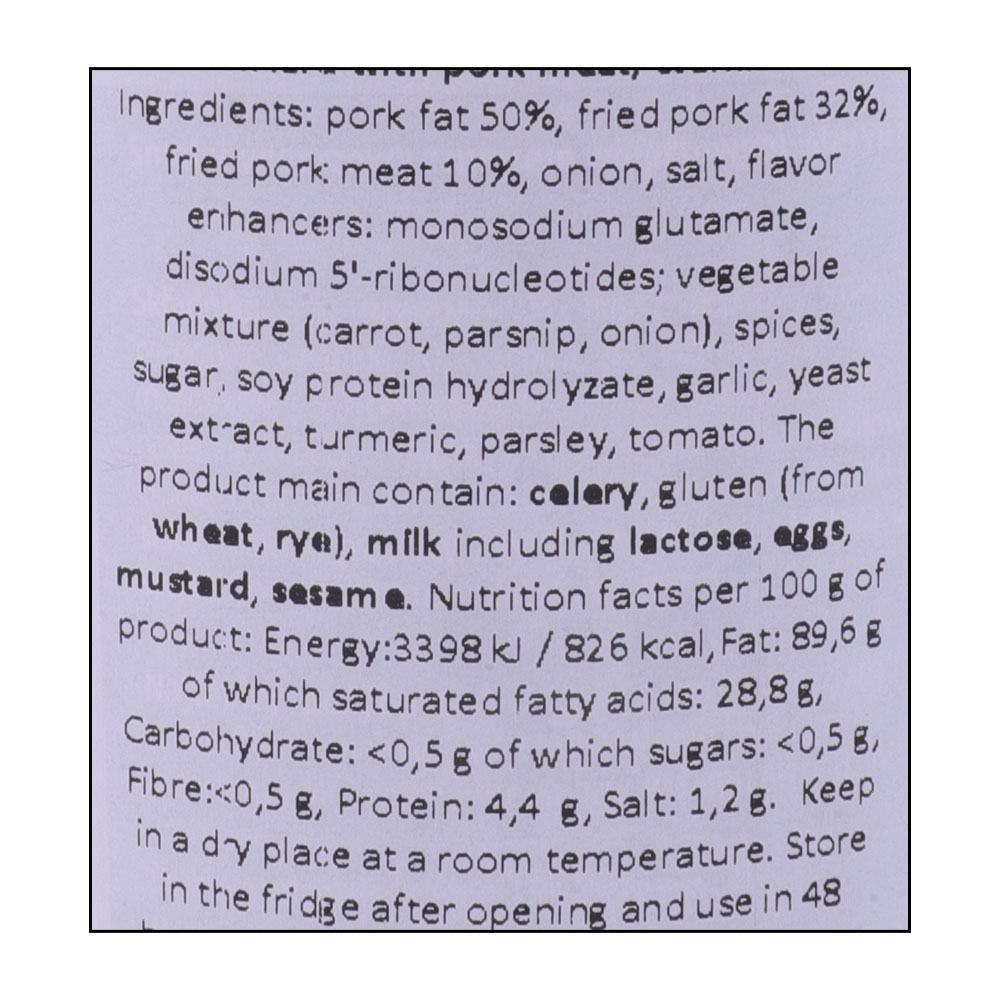 Pamapol Pork Lard With Meat [Contains Pork] - Alosra supermarket near me
