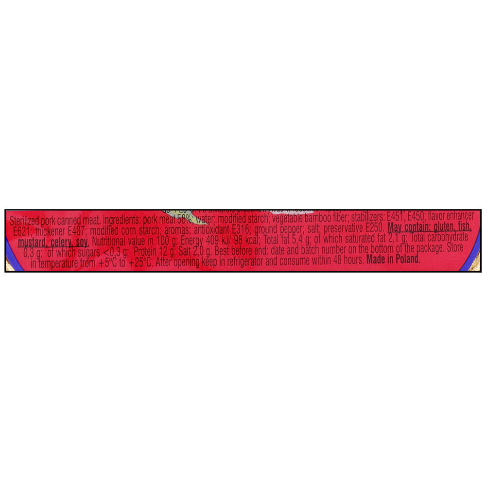 Agrico Tinned Polish Pork Ham [Contains Pork] - Alosra supermarket near me