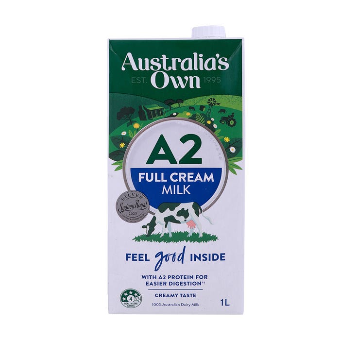 Australia's Own A2 Full Cream Milk 1L