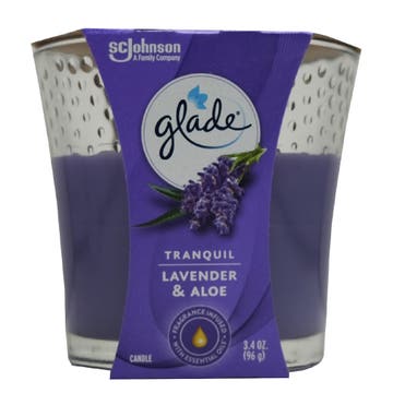 Glade Tranquil Lavender & Aloe Candle 96g 