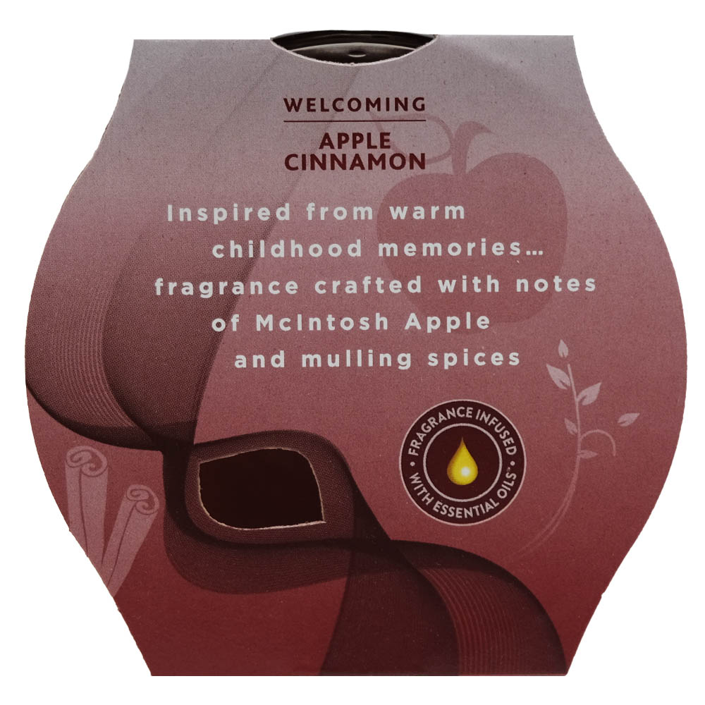 Glade Welcoming Apple Cinnamon Candle 193g left side image