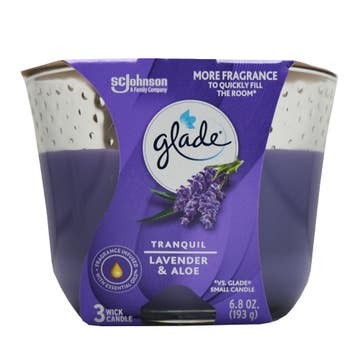 Glade Tranquil Lavender & Aloe Candle 193g 