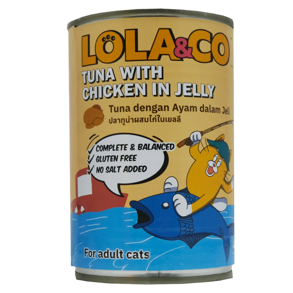 Lola & Co Tuna With Chicken In Jelly Can For Cats 400g