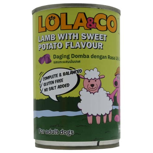 Lola & Co Lamb With Sweet Potato For Dogs Can 400g 