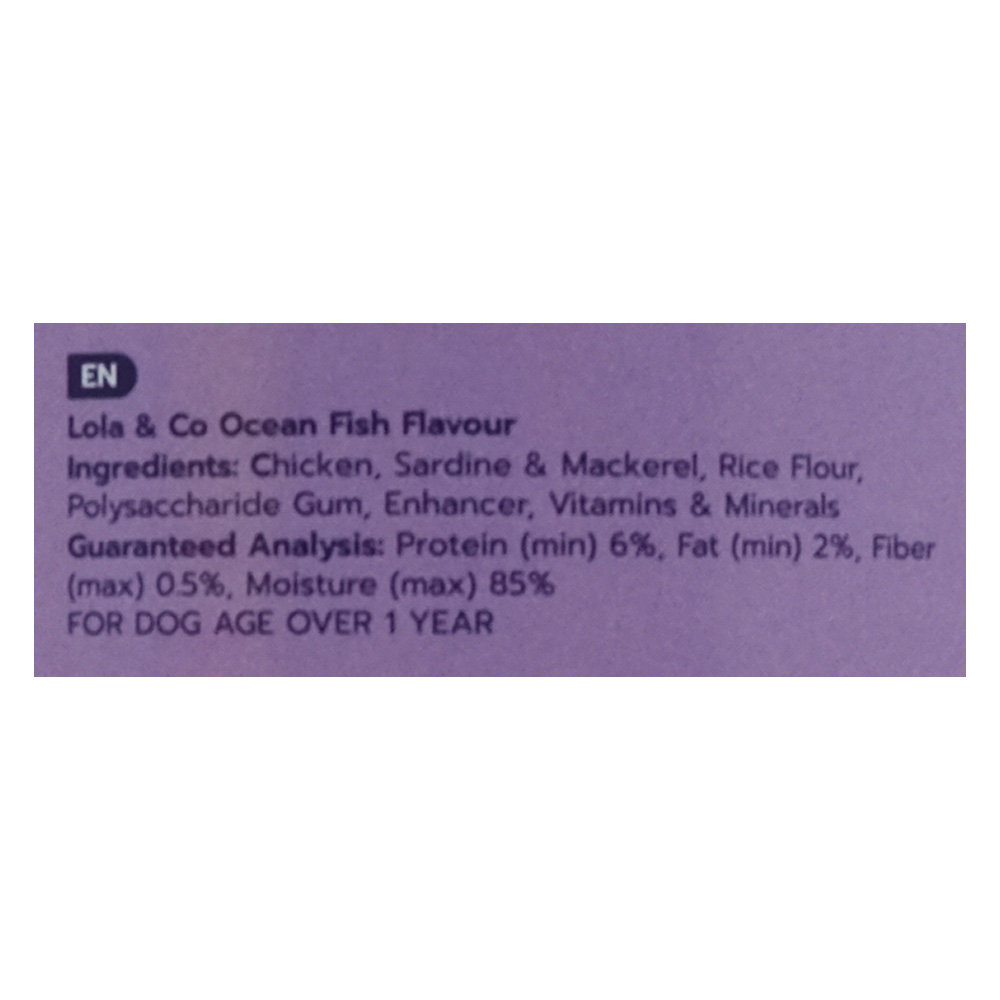 Lola & Co Ocean Fish Flavour For Dogs Can 400g back image