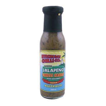 Byron Bay Chilli Co. Green Jalapeno Chilli Sauce 250ml 