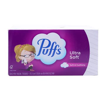 Puffs Ultra Soft Facial Tissue 124's 