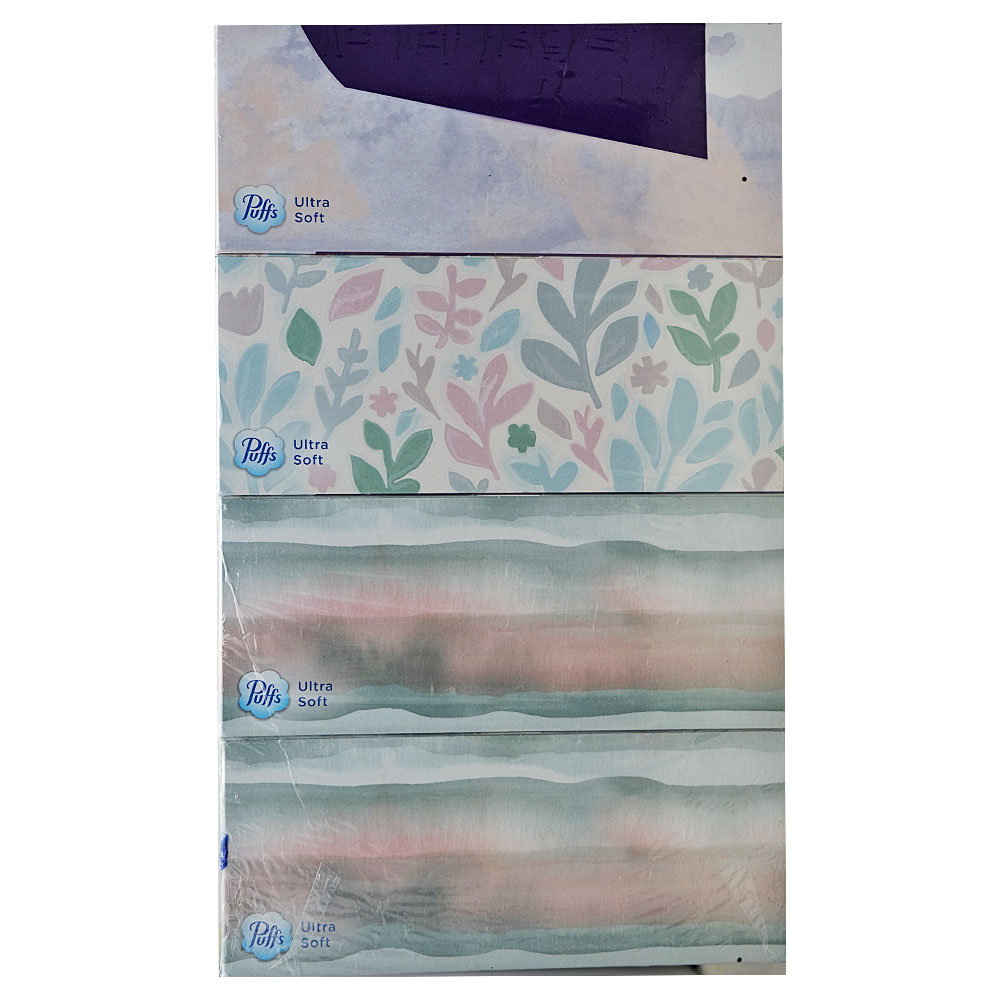Puffs Ultra Soft Facial Tissue 4ct back image