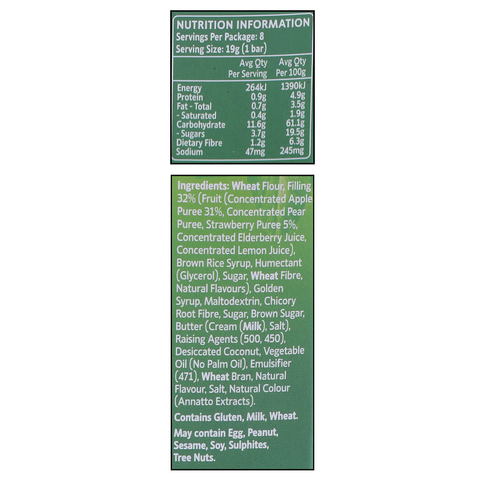 Mother Earth Apple & Strawberry Fruit Sticks 152g right side image