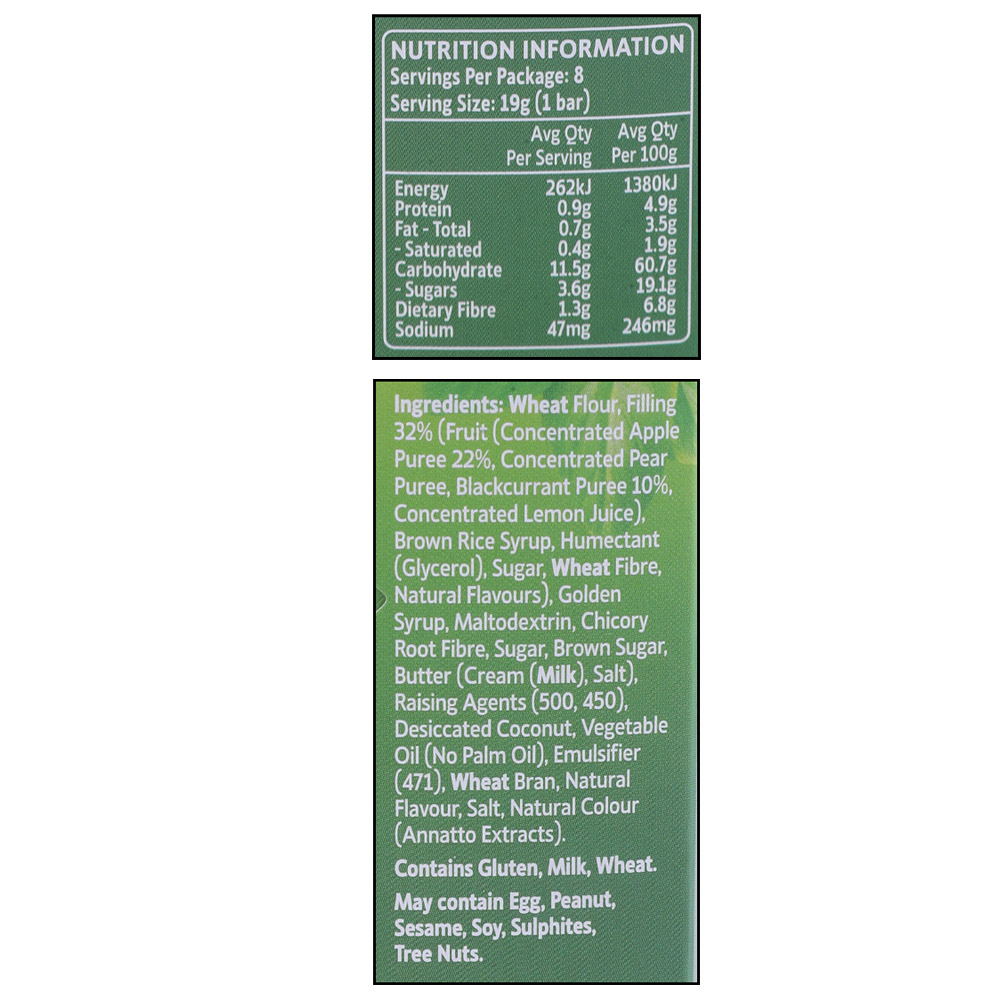 Mother Earth Apple & Blackcurrant Fruit Sticks 152g right side image