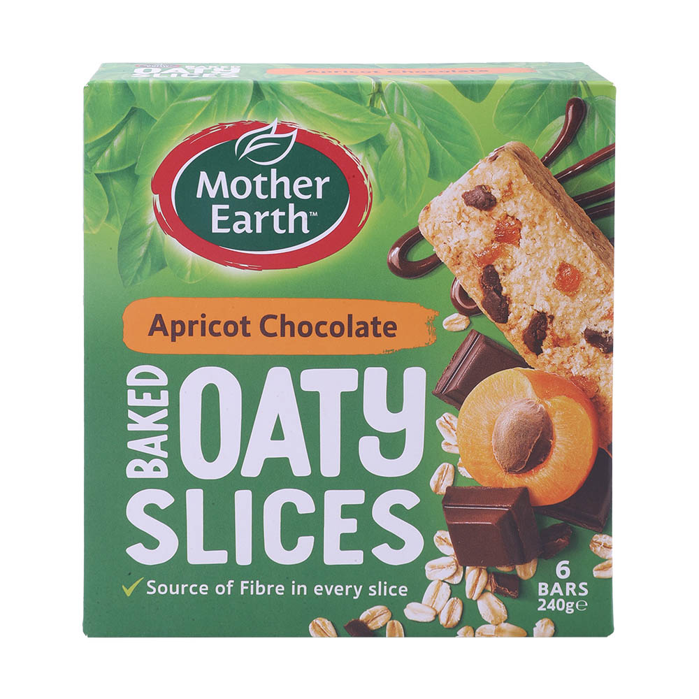 Mother Earth Apricot & Chocolate Oaty Slices 240g