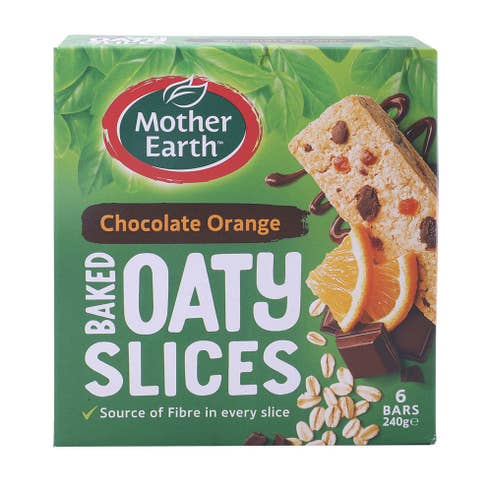 Mother Earth Chocolate & Orange Oaty Slices 240g 