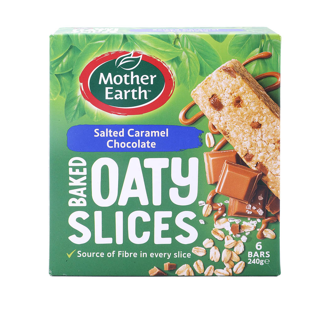 Mother Earth Salted Caramel & Chocolate Oaty Slices 240g