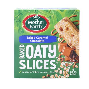 Mother Earth Salted Caramel & Chocolate Oaty Slices 240g 