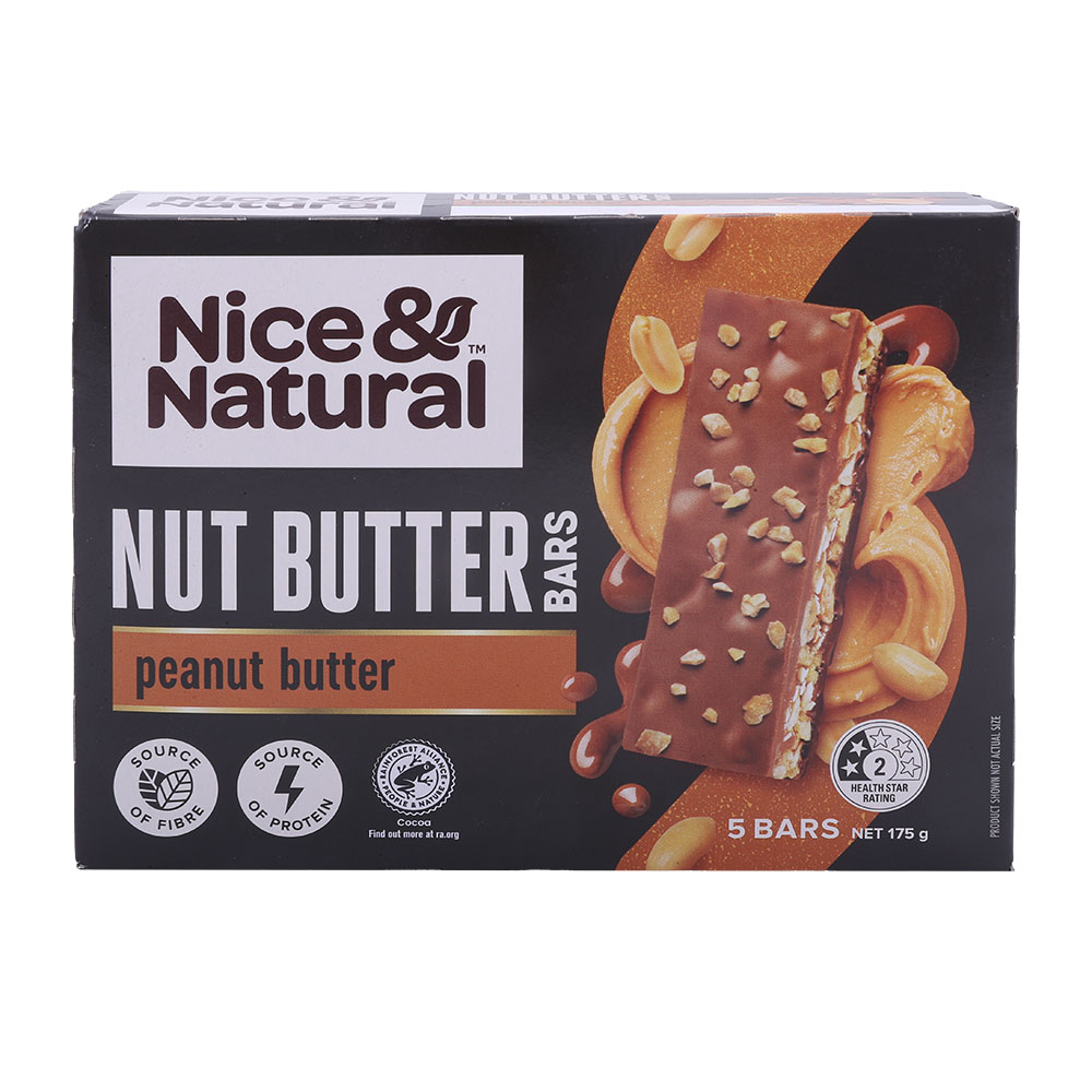 Nice & Natural Peanut Butter Nut Butter Bars 175g
