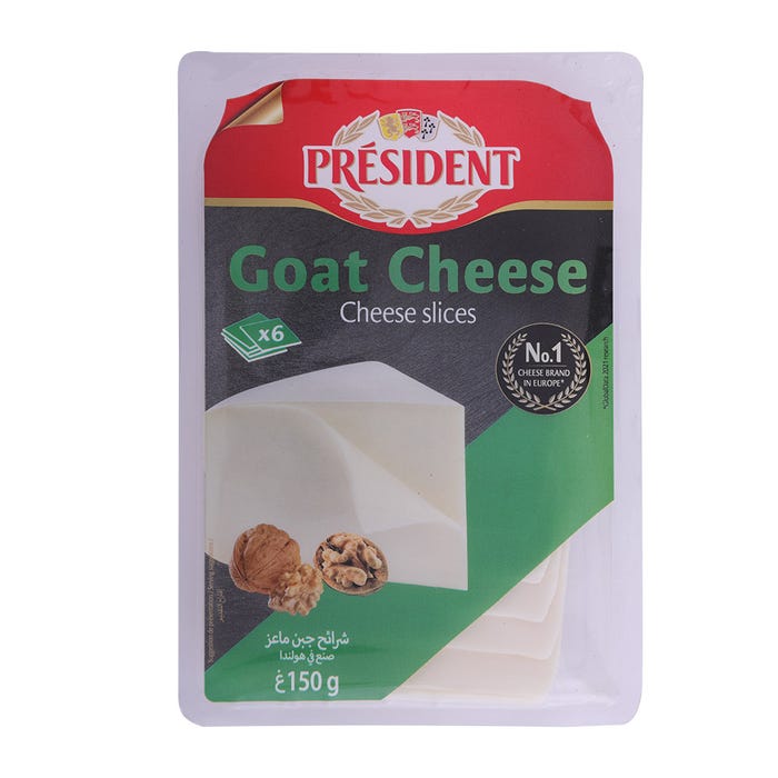 President Sliced Goat Cheese Box 150g
