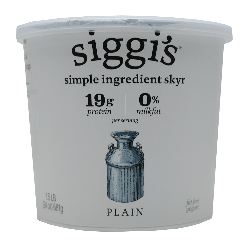 Siggis Skyr Plain Icelandic Style Fat Free Yogurt 681g