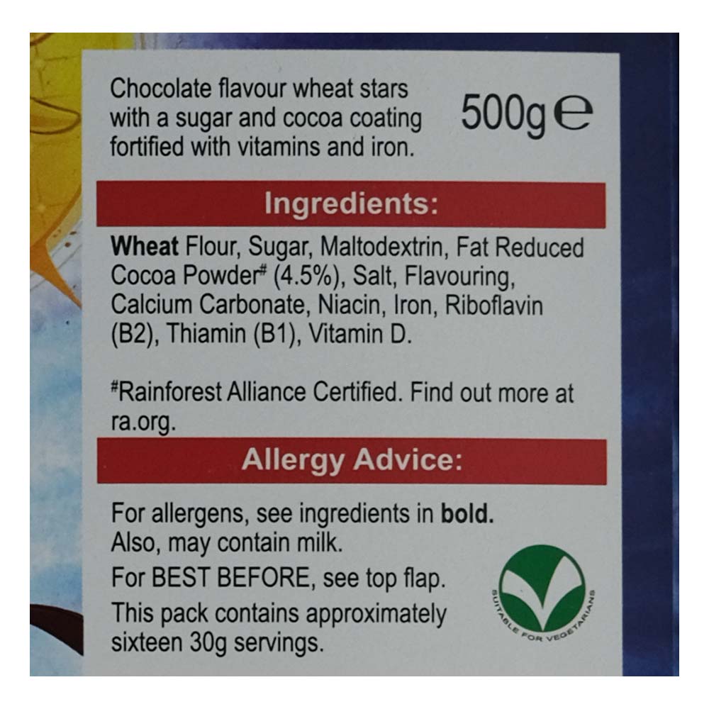 Weetabix Chocolate Stars X Marvel 500g left side image