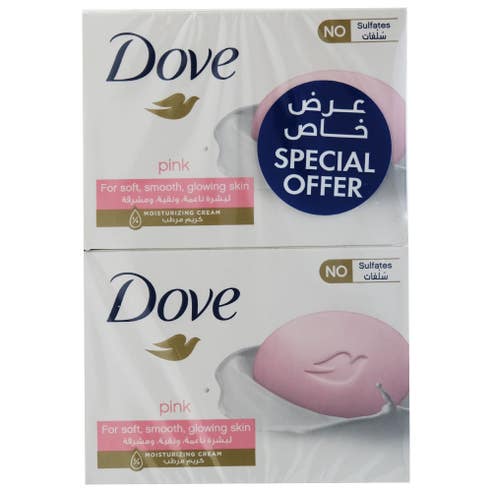Dove Pink Moisturizing Cream Bar Soap 4x160g [Special Offer] 