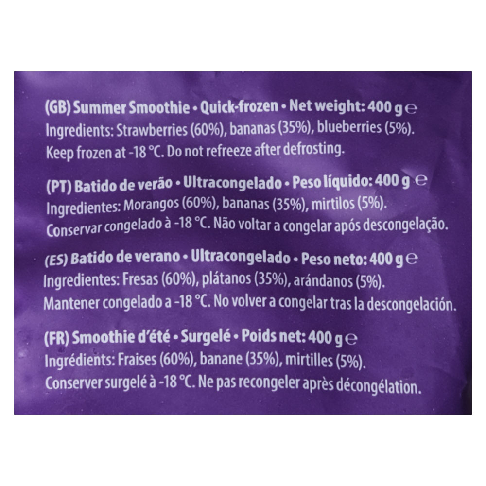 Emborg Summer Smoothie 400g back image