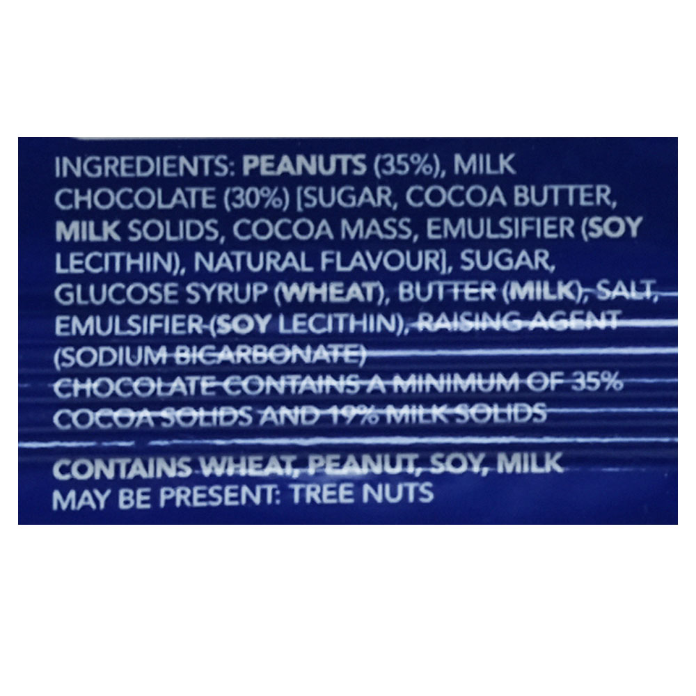 Scorched Peanut Bar 45g back image